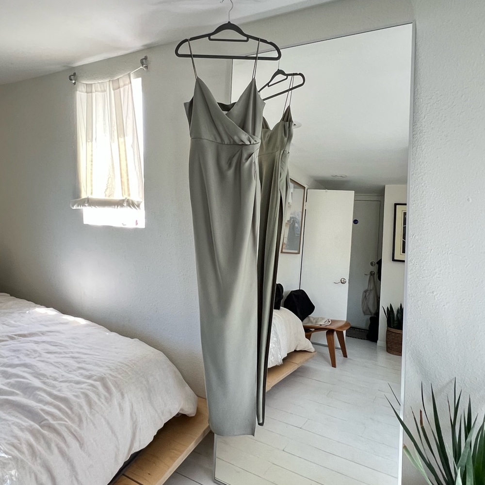 BHLDN Freya Satin Charmeuse Dress